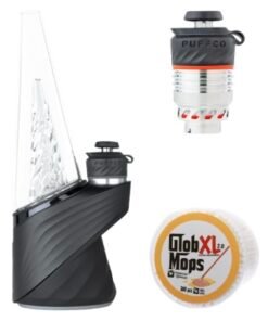 Puffco Peak Pro, XL Chamber, Glob Mops 300pc Coil Swabs Bundle