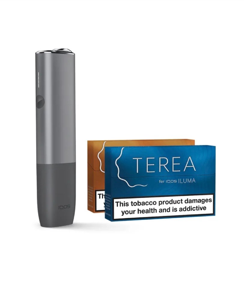 IQOS ILUMA Kit ONE – Pebble Grey & Two Packs of Terea