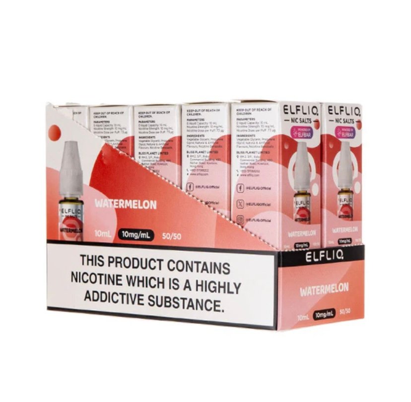 Elf Bar ELFLIQ Nic Salt E-Liquids – Pack of 10