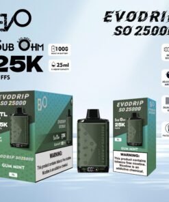 GUM MINT EVODRIP SO25000 DISPOSABLE ( 5-PACK)