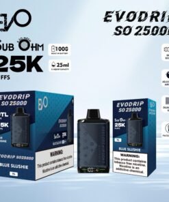 BLUE SLUSHIE EVODRIP SO25000 DISPOSABLE ( 5-PACK)