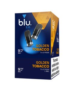 Blu 2.0 Golden Tobacco E Liquid Pods – 5 Boxes