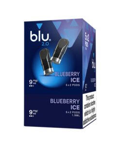 Blu 2.0 Blueberry Ice E Liquid Pods – 5 Boxes