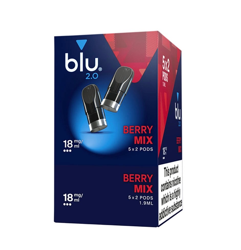 Blu 2.0 Berry Mix E Liquid Pods – 5 Boxes - Image 2